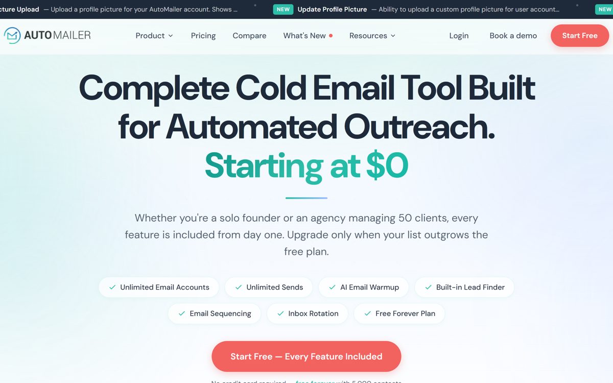 Email marketing SaaS, built from scratch