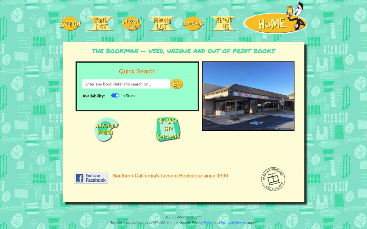 Used-book ecommerce with catalog search